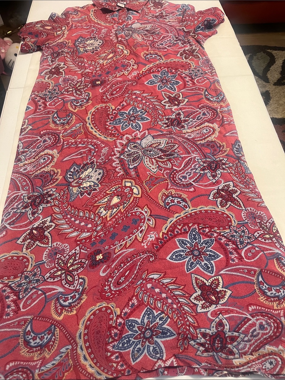 JM Collection Coral Paisley-Print Dress